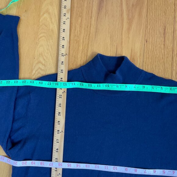 Bass Sweater Wool Blend Vintage Blue Men's (L) - Picture 8 of 8